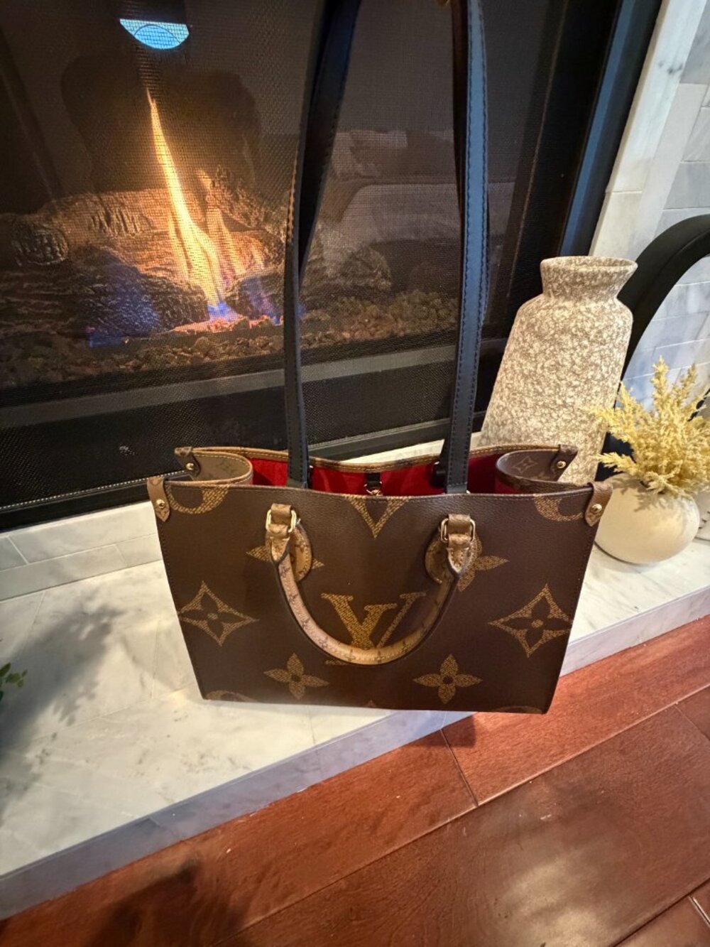 Louis Vuitton OnTheGo PM Reverse Monogram Tote – Brown | Statement Piece - Picture 11 of 15